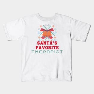 Therapist Christmas Gift Kids T-Shirt